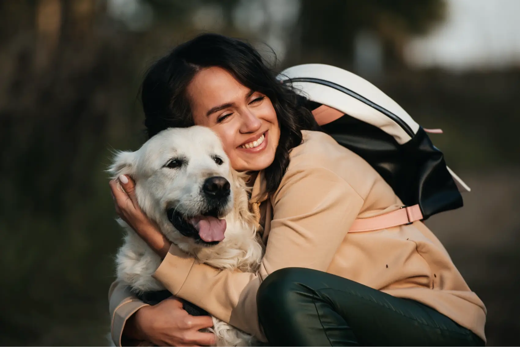Person with dog
